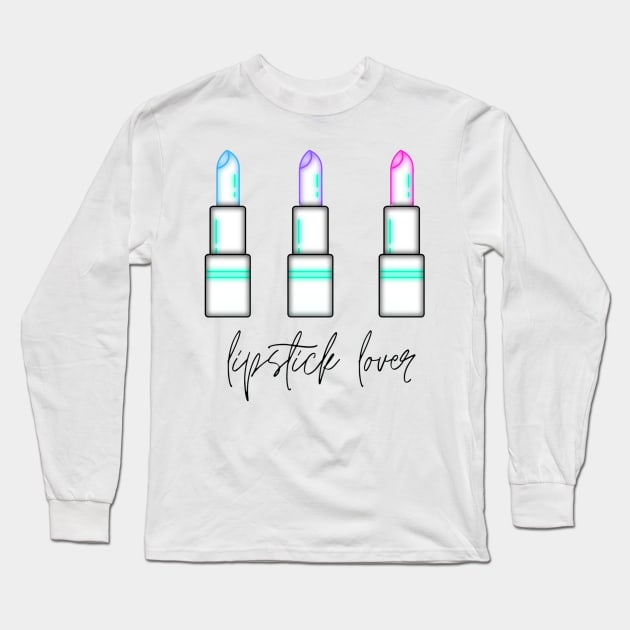 lipstick lover Long Sleeve T-Shirt by Anyece Renai